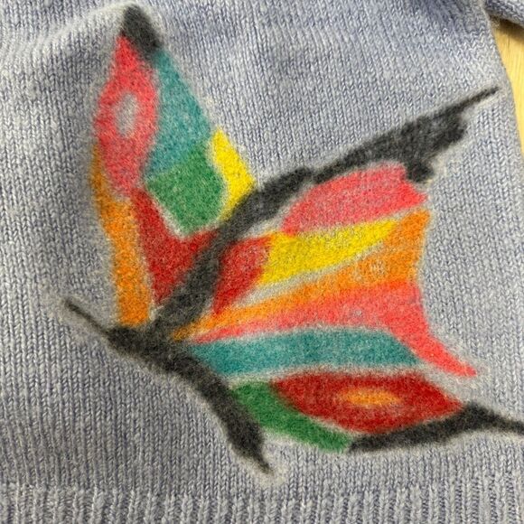 Zara Girls Butterfly Oversized Sweater Size 13-14 - Picture 4 of 7